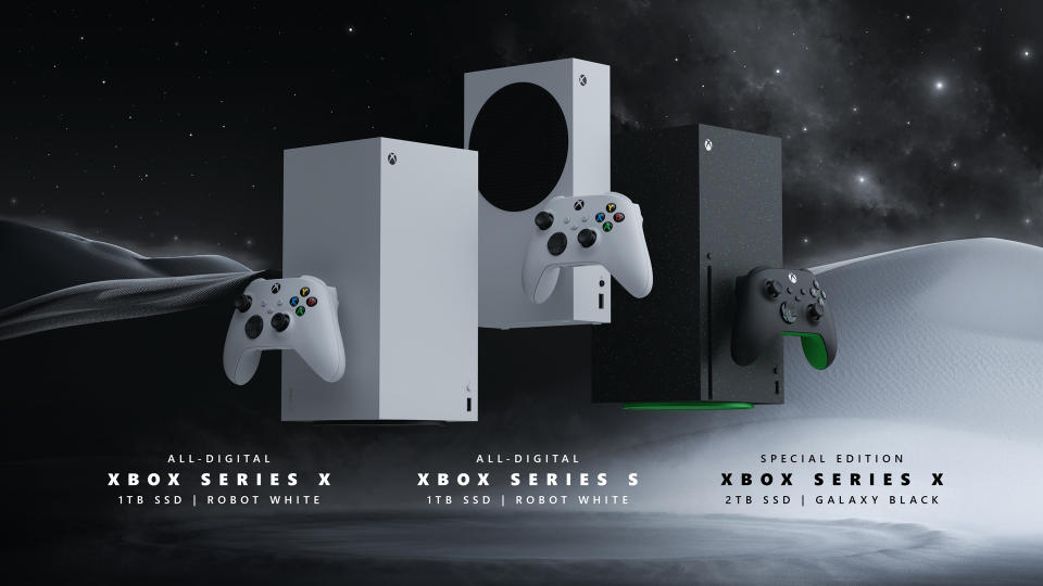 Xbox Series X|S全新三款機款公開，包括2TB與1TB數位版即將登場（圖源：Xbox）