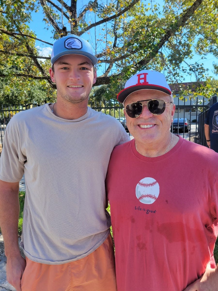 Brad Lord with Post 13 manager Wes Singletary