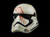 <p>In the early scenes of <i>The Force Awakens</i>, we see a horrified Finn holding up a fellow Stormtrooper as he dies. This replica even re-creates the smeared streak of blood. <a href="https://collectibles.starwars.com/prop-replicas/fn-2187-stormtrooper-helmet/" rel="nofollow noopener" target="_blank" data-ylk="slk:It sells for $1,750;elm:context_link;itc:0;sec:content-canvas" class="link ">It sells for $1,750</a>.</p>