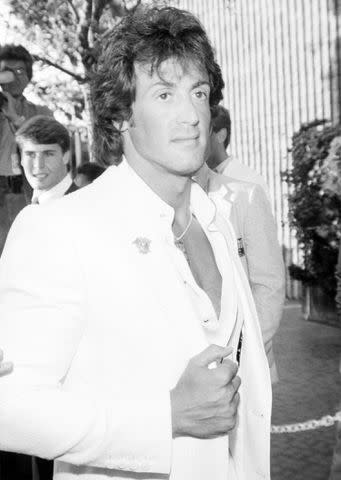 <p>Pierre-Gilles Vidoli/Variety/Penske Media via Getty</p> Sylvester Stallone at the 1984 premiere of 'Ghostbusters'