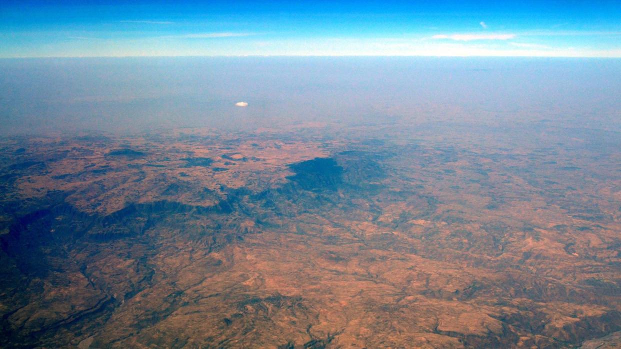  Landscape showing the east Africa rift valley panorama from Ethiopia  