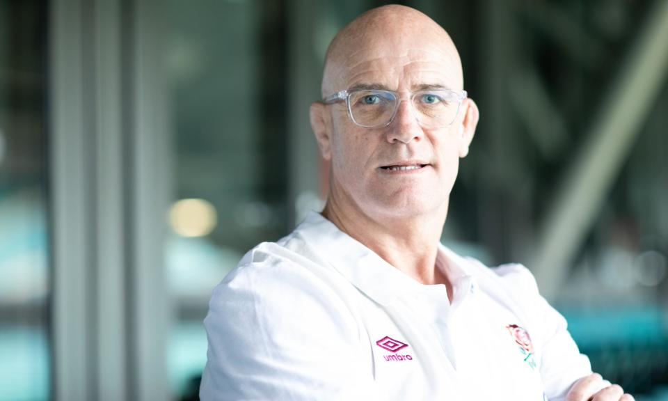 <span>John Mitchell, head coach of <a class="link " href="https://sports.yahoo.com/soccer/teams/england-women/" data-i13n="sec:content-canvas;subsec:anchor_text;elm:context_link" data-ylk="slk:England;sec:content-canvas;subsec:anchor_text;elm:context_link;itc:0">England</a> women’s rugby team, pictured at Twickenham.</span><span>Photograph: Teri Pengilley/The Guardian</span>