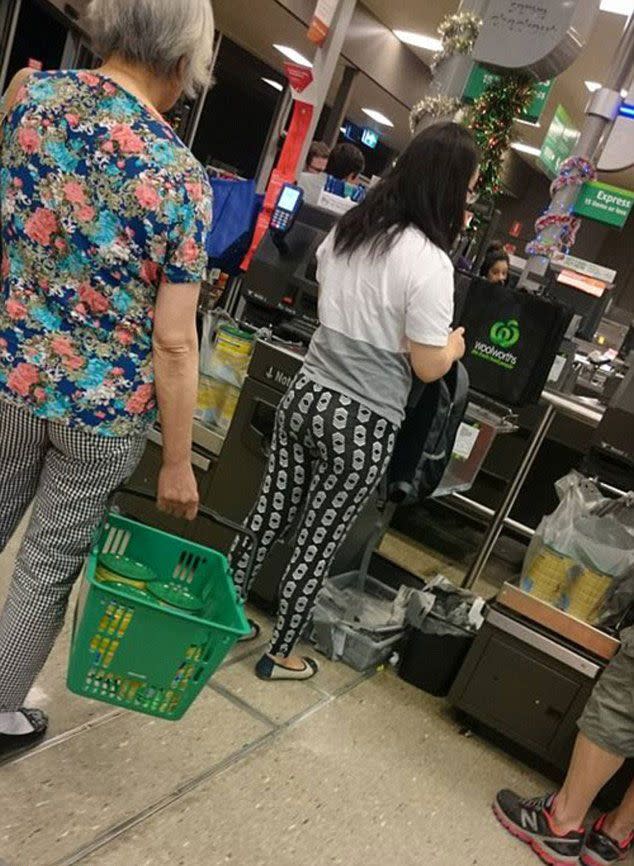 Boycott calls - Mother spots a woman buying bulk tins in Burwood. Source: Facebook