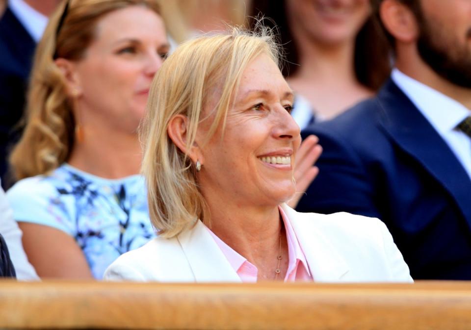 Martina Navratilova was diagnosed with breast cancer in 2010 (Mike Egerton/PA) (PA Archive)