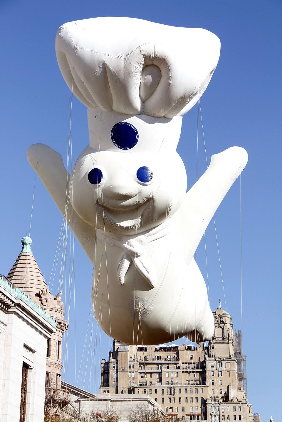 The Pillsbury Doughboy at the 86th Annual Macy's Thanksgiving Day Parade on November 22, 2012 in New York City. (Photo by Laura Cavanaugh/Getty Images)