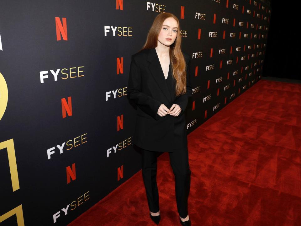 Sadie Sink at a Netflix event in Los Angeles, California, on May 27, 2022.