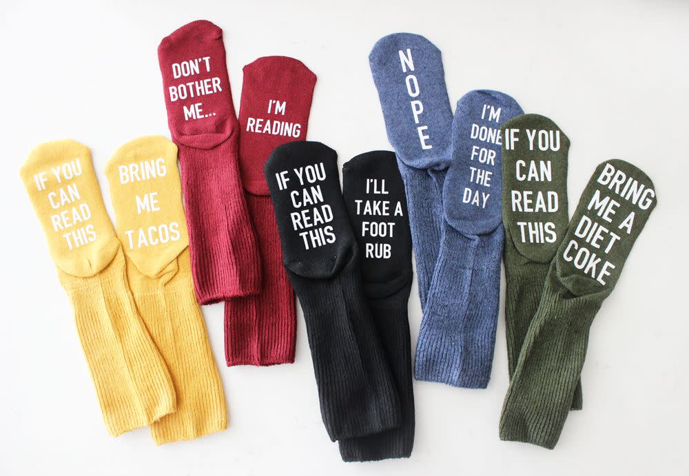 diy funny socks gift idea