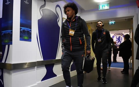 Willian of Chelsea arrives during the UEFA Champions League group H match between Chelsea FC and Lille OSC at Stamford Bridge on December 10, 2019 in London, United Kingdom - Credit: Getty Images