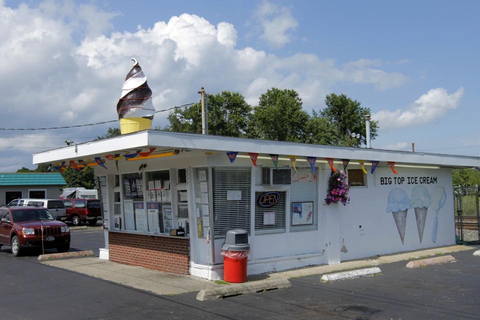 Big Top Ice Cream, pictured in 2013, is located at 2354 Corning rd. in Elmira.