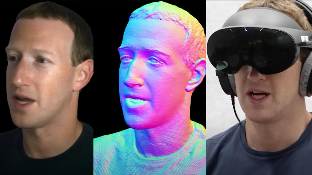  3D Metaverse Codec Avatar of Mark Zuckerberg. 