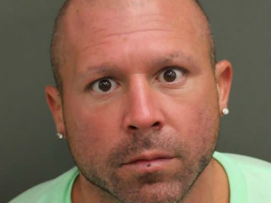 Orlando police arrested Rocco Mantella, a former Indiana University wrestler, for animal cruelty last week. (Orlando Police Department)