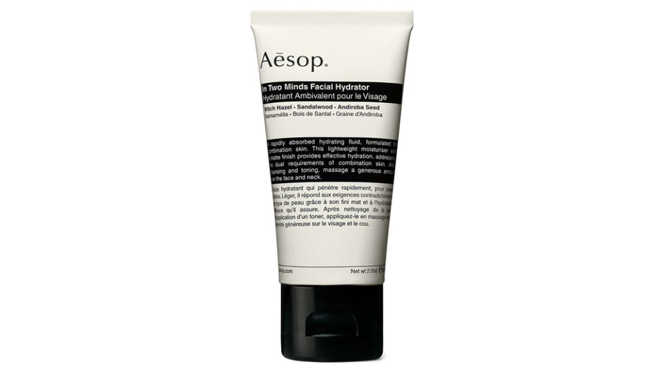 Aesop In Two Minds Facial Hydrator () was made with combination skin in mind. - Credit: Aesop