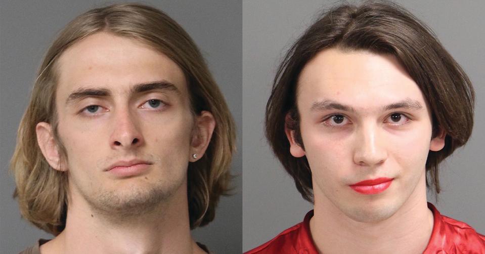 Jody Michael Anderson, 22, and Enzo Moretti Niebuhr, 18, have been charged with disorderly conduct by abusive language and defacing a public building or statue for defacing the Monument to North Carolina Women of the Confederacy. (Photo: Courtesy of nc-mugshots.com)