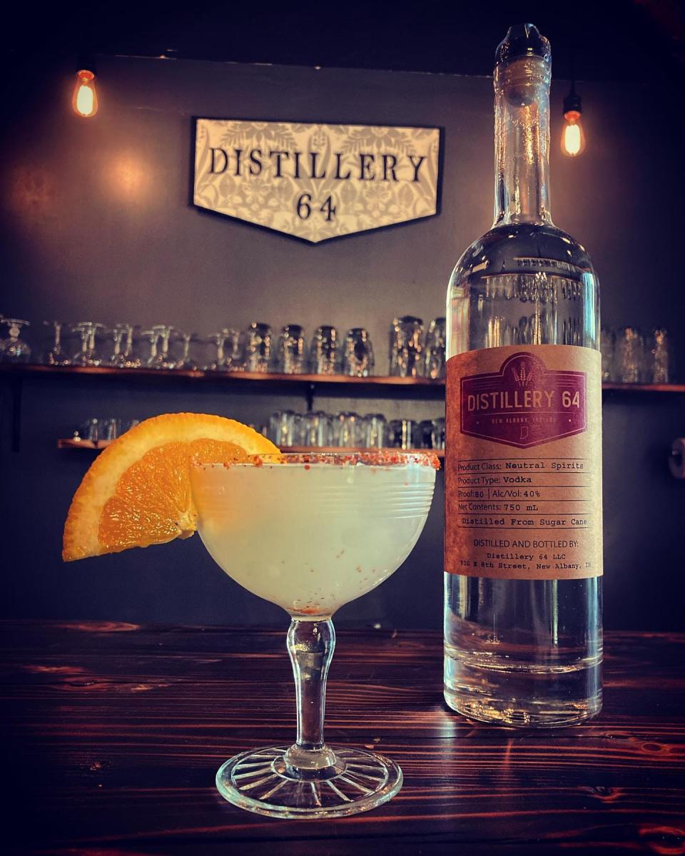 Distillery 64 is located in New Albany. The distillery's libations line-up includes gin and vodka as well as its extremely unique "Ryes and Shine," which is a moonshine and rye mash-up.