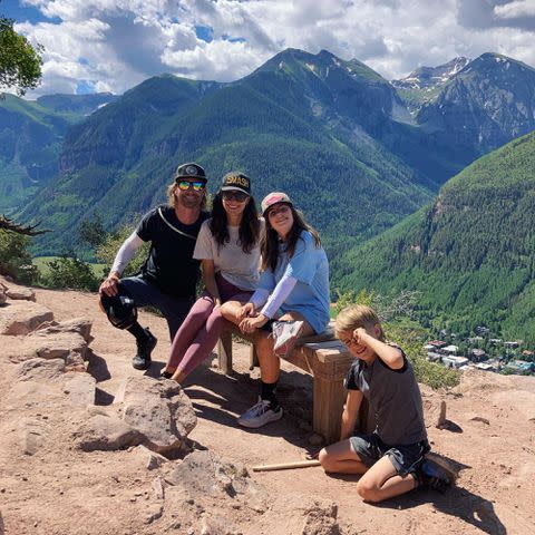 <p>Dierks Bentley Instagram</p> Dierks Bentley and Cassidy Bentley with their kids Evalyn and Knox