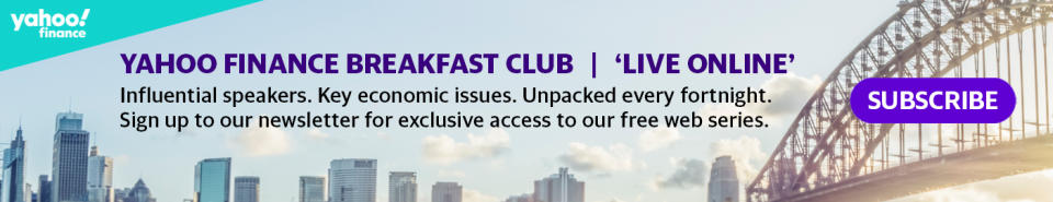 Register for the next episode of Yahoo Finance Breakfast Club: Live Online.