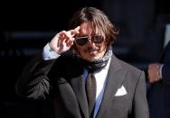 Actor Johnny Depp at the High Court in London