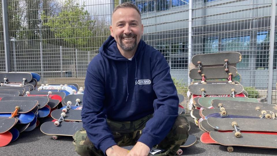 Geoff Else, a professional skateboarder and coach from Winchester
