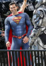 <p>Tyler Hoechlin shoots scenes for <em>Superman and Lois</em> on June 16 in Vancouver.</p>