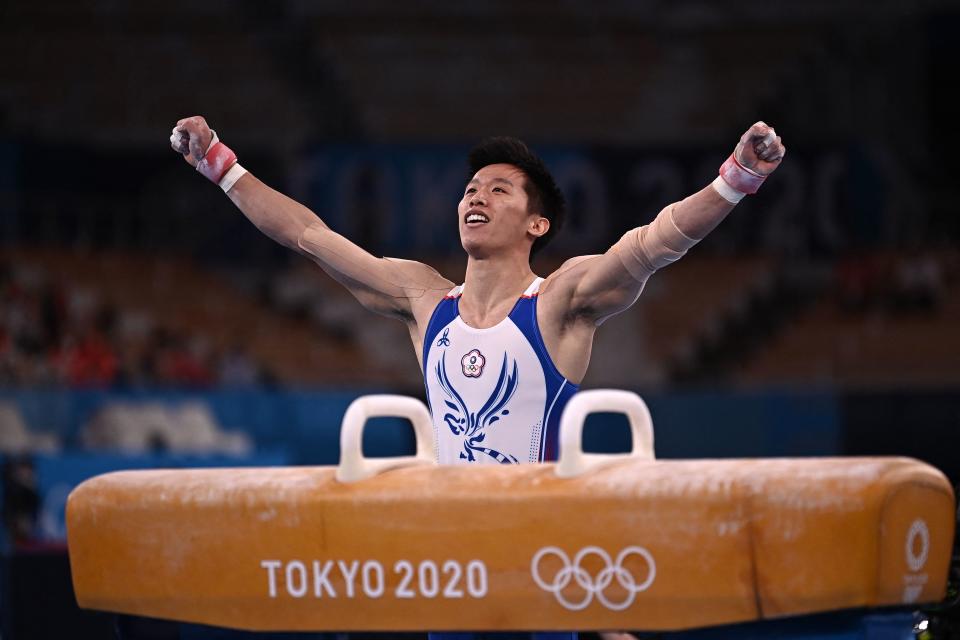 李智凱。(Photo by Lionel BONAVENTURE / AFP) (Photo by LIONEL BONAVENTURE/AFP via Getty Images)