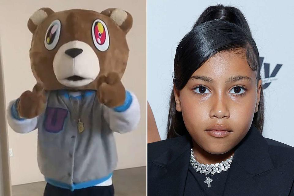 North West Dresses Up as Dad Kanye West's Infamous Bear Mascot for