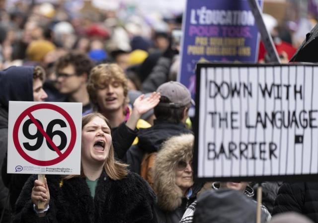 Protesters condemn Quebec plan to double tuition for out-of