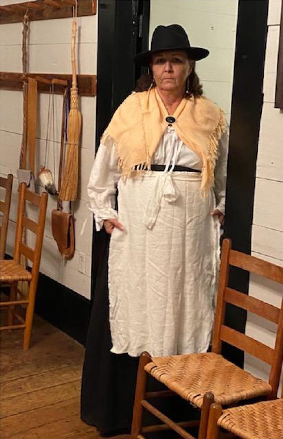 Deborah McIntyre Proctor as Eliza Lucas of Lucas Tavern for the Haunting at Old Alabama Town.