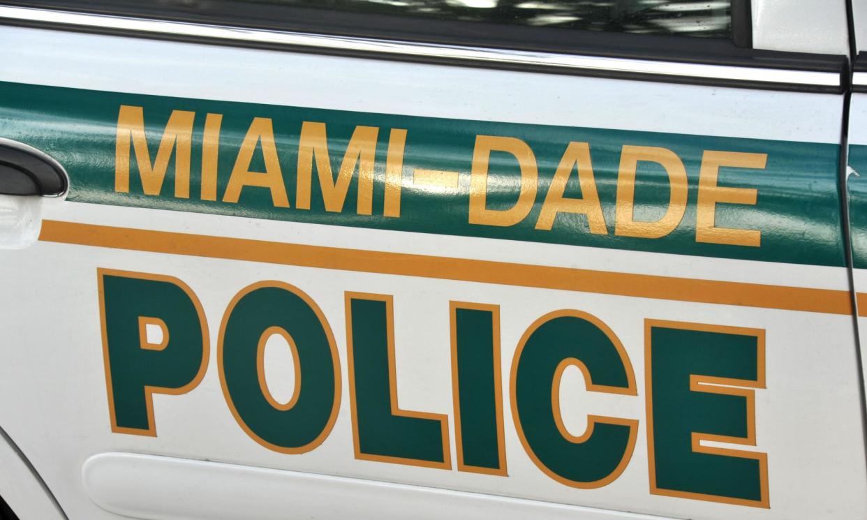 <span>‘Officers that were working at the commercial establishment … immediately responded, and there was an exchange of gunfire,’ a Miami-Dade detective said.</span><span>Photograph: Ian Patrick/Alamy</span>