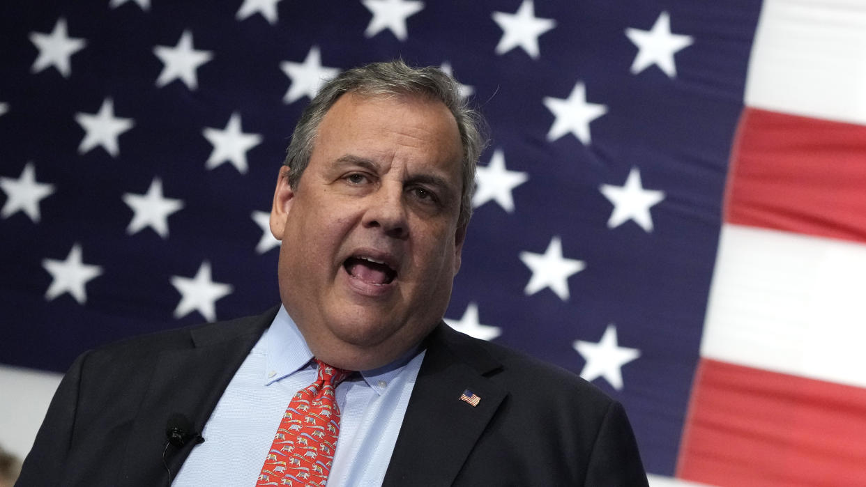 Republican presidential candidate, former New Jersey Gov. Chris Christie. (Charles Krupa/AP)