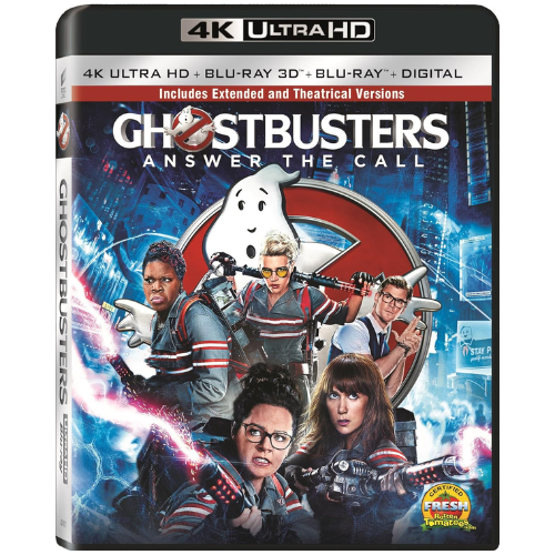dvd cover of ghostbusters 2016 movie