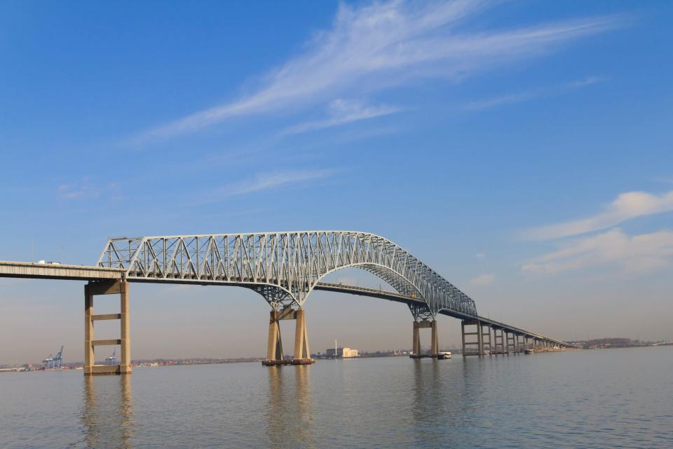 A picture of the Francis Scott Key Bridge in Baltimore, Maryland