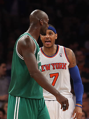 Kevin Garnett vuelve a utilizar el 'Trash Talking' con Carmelo Anthony