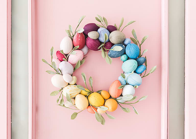 Easter egg wreath