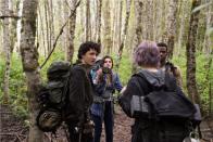 Lane (Wes Robinson) and Talia (Valorie Curry) in “Blair Witch.” (Clover Films)
