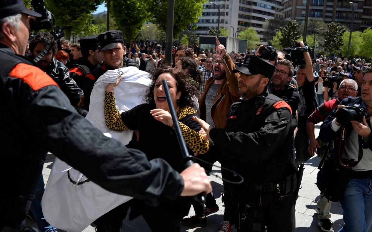 Protests across were planned across Spain for Thursday evening - REUTERS