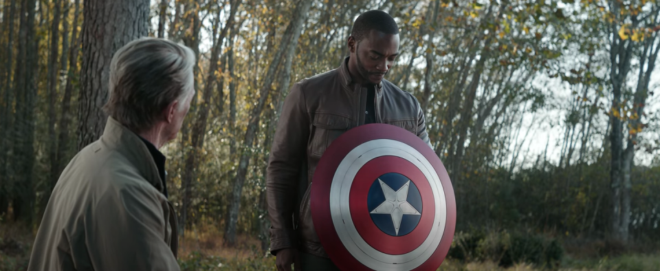 falcon holding shield in avengers endgame