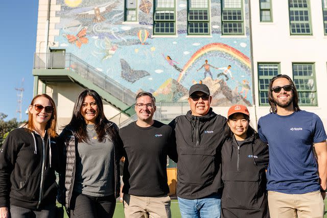 <p>Ripple</p> Ripplers volunteer at Sanchez Elementary School in San Francisco as part of Ripple Impact.