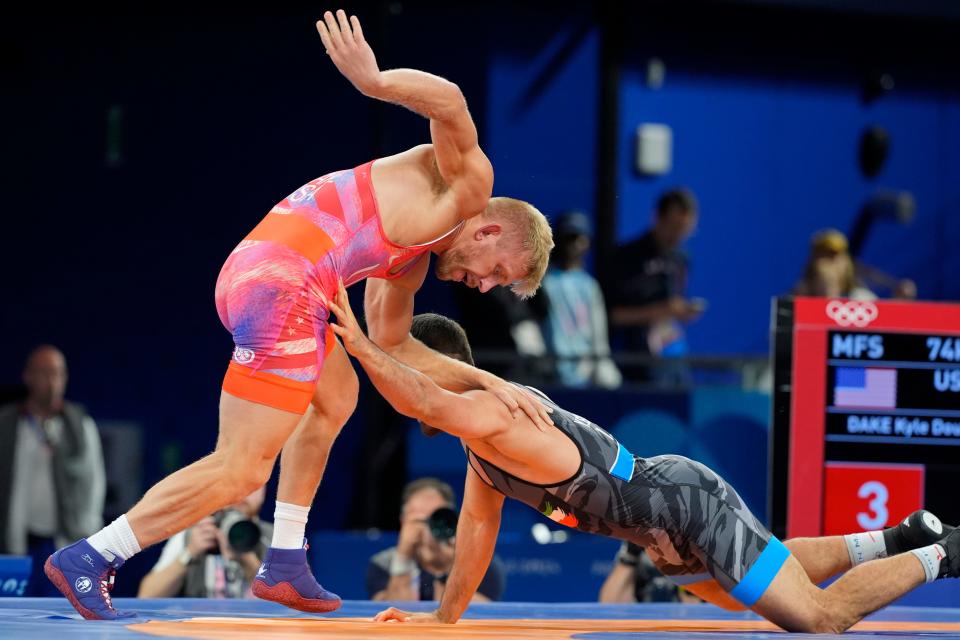 Dake to wrestle for bronze medal at Paris Olympics after falling in