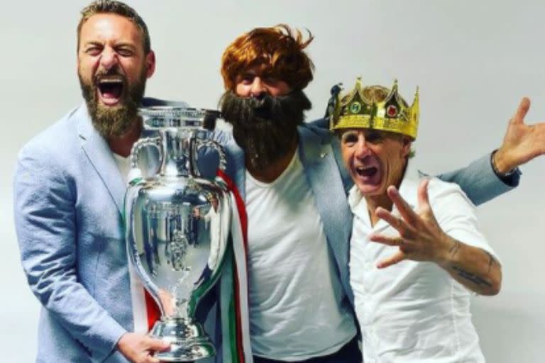 Daniele De Rossi formó parte del cuerpo técnico campeón de la Eurocopa