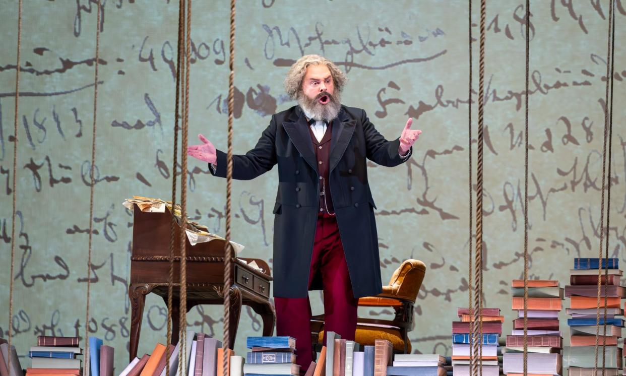 <span>Roland Wood, ‘outstanding’ in the title role of Scottish Opera’s production of Marx in London!</span><span>Photograph: James Glossop</span>