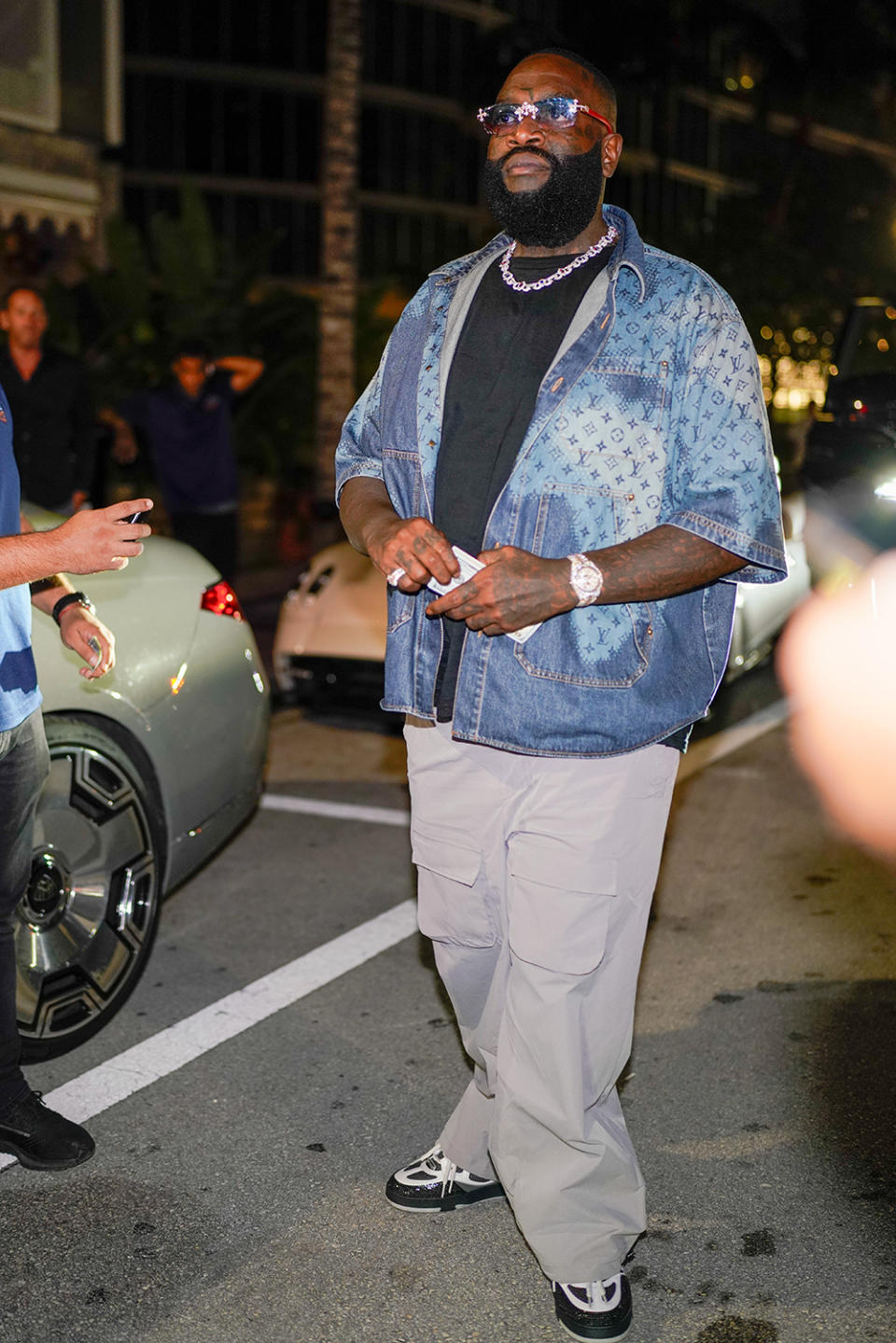 Rick Ross is seen on November 26, 2023 in Miami, Florida. 