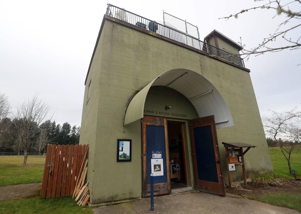 The Edwin E. Ritchie Observatory in Bainbridge Island's Battle Point Park on Thursday, Feb. 16, 2023.