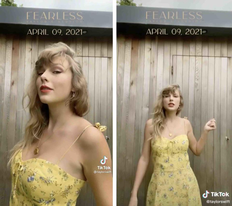 Courtesy of Taylor Swift/TikTok.