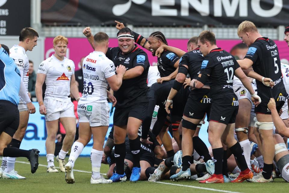 Saracens are three wins from three in the Premiership so far (Getty Images)