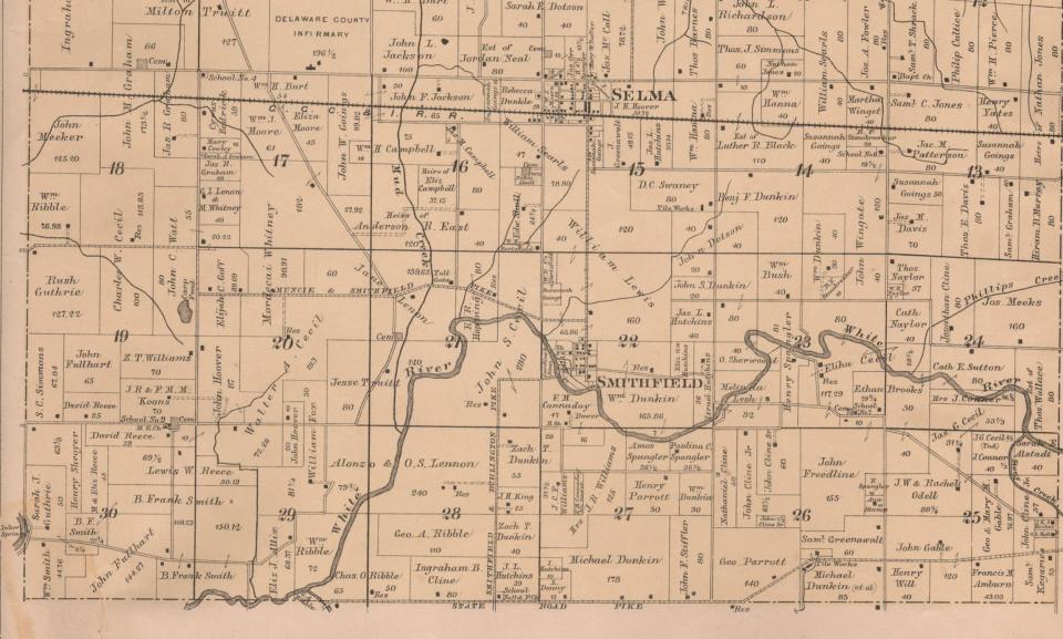 Southern part of Liberty Township, 1887.