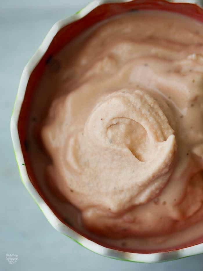 Watermelon + bananas<BR><BR> <strong>Get the <a href="http://kblog.lunchboxbunch.com/2015/04/the-best-ice-cream-watermelon.html" target="_blank">Watermelon Banana Ice Cream recipe</a> from Healthy happy Life</strong>