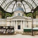 <p>The Grand Palais referenced its own city for SS19. Chanel revealed, the set 'brings to life the inspirations drawn from the sights and sounds of Paris. Promenades by the Seine lead past the French capital's green open-air book stalls.'</p>