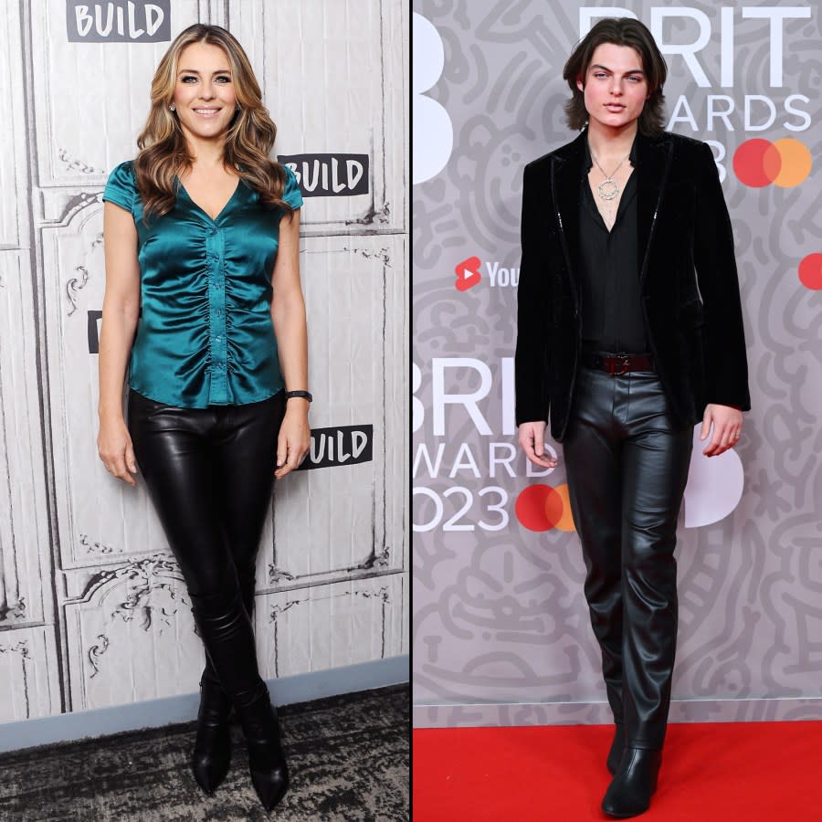 Damian Hurley Shares Clothes With Mom Elizabeth Hurley — Even Leather Pants