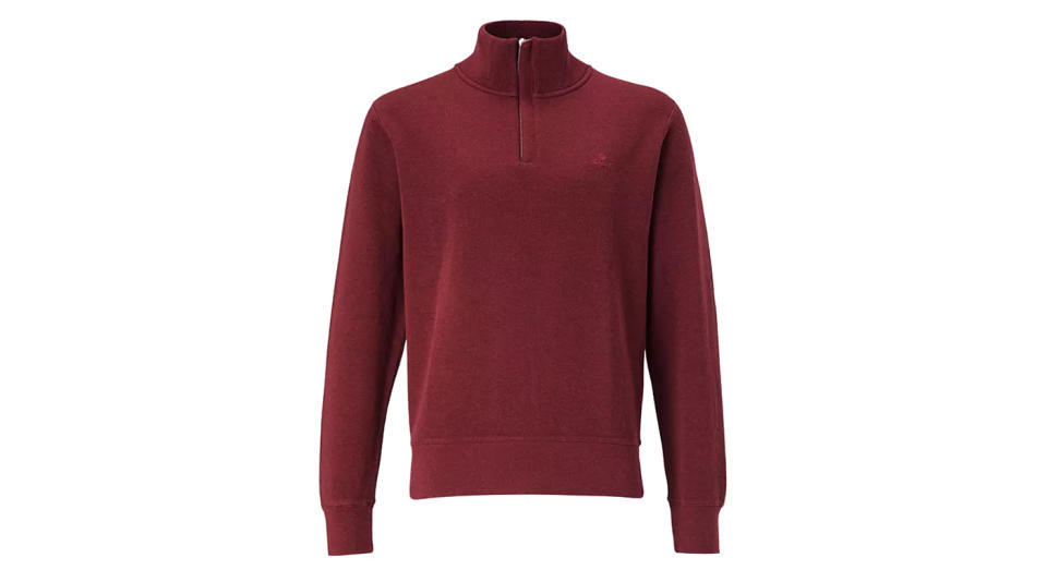 GANT Sacker Rib Half Zip Sweatshirt 