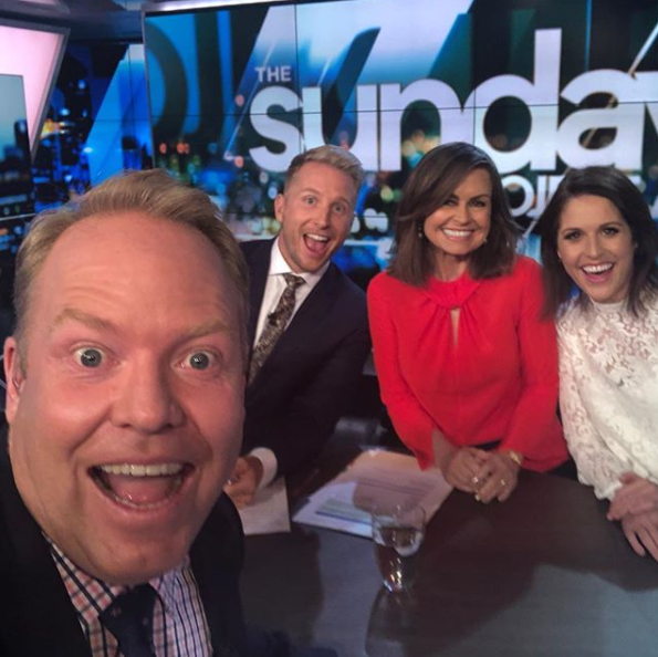 Lisa shared this image of her with the panel ahead of the show airing at 6.30pm. Source: Instagram/LisaWilkinson